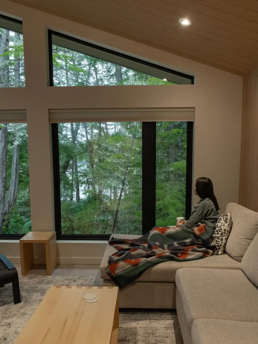 Relax amongst the cedar and hemlock